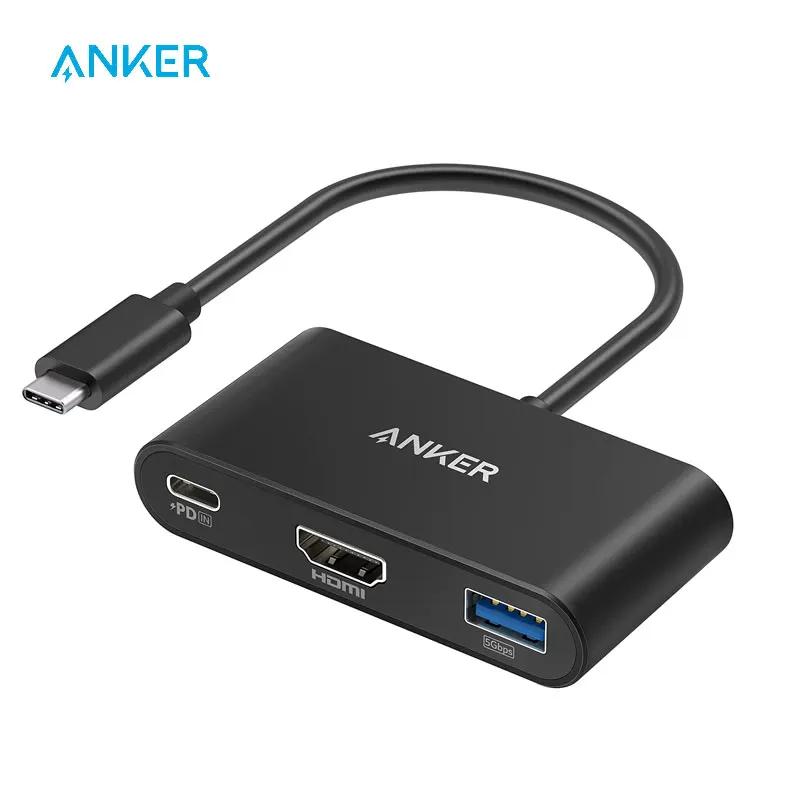Anker USB C , PowerExpand 3-in-1 USB C , 4K HDMI, 100W  , USB 3.0  Ʈ, е , A833 9